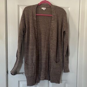 Women's Brown Cardigan Sweater